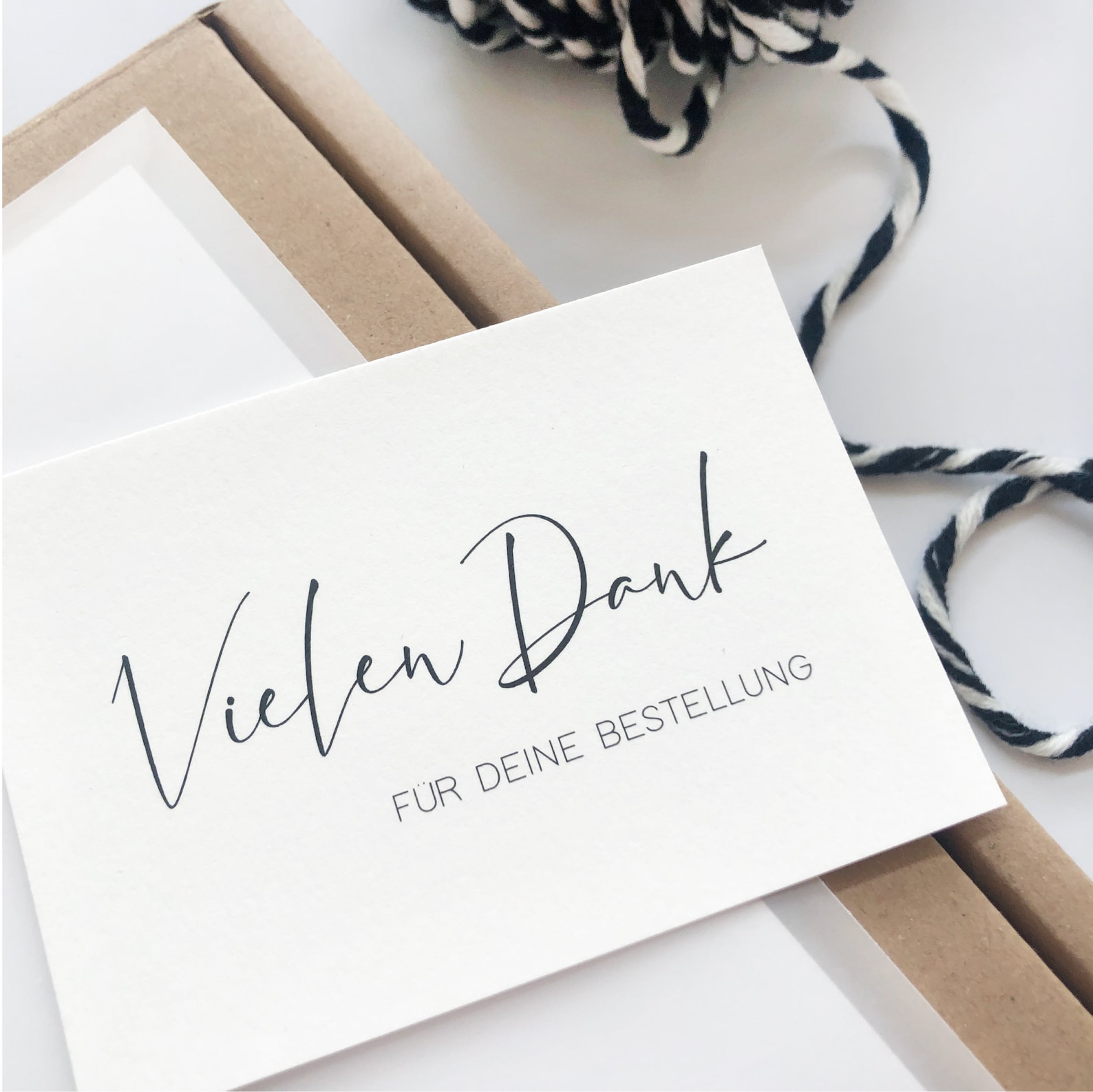 Mini Karte Vielen Dank für deine Bestellung Kundengeschenk | Etsy