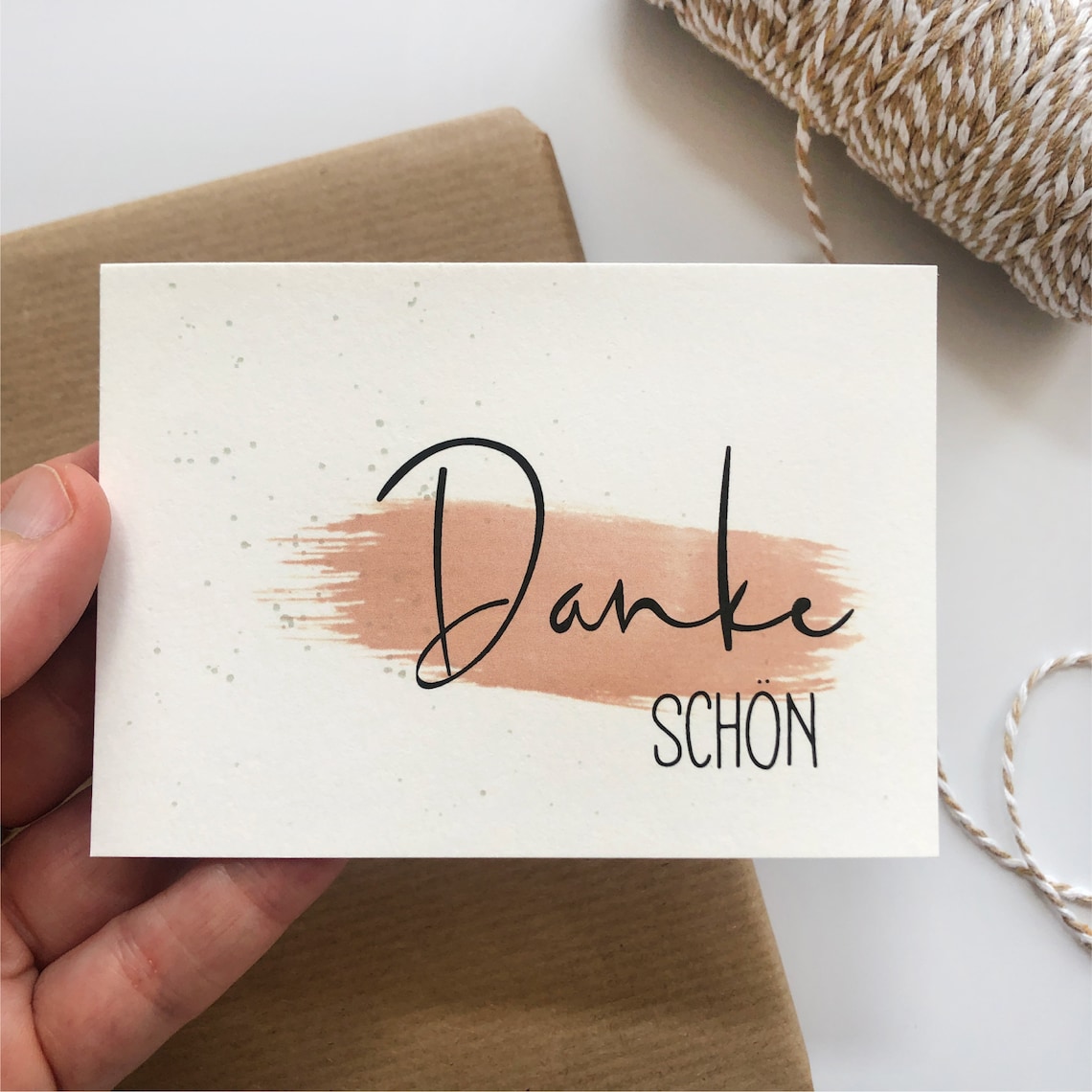 Mini Karte Dankeschön Postkarte Dankeskarte Geschenk | Etsy