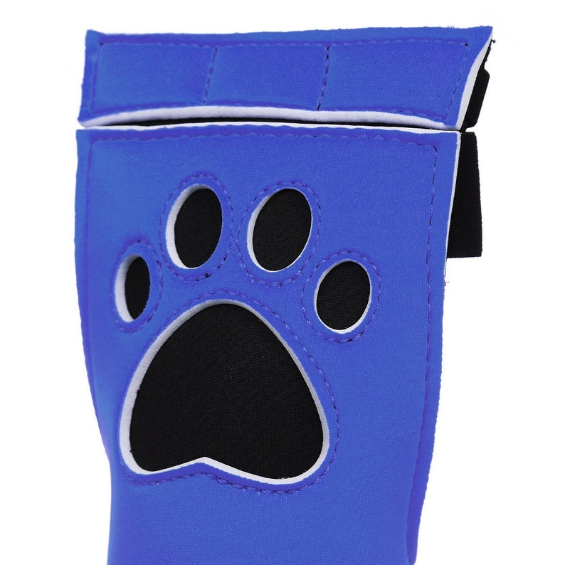 Pup Play Mitts Open Handed Mitts Pup Play Gloves Blue With Etsy
