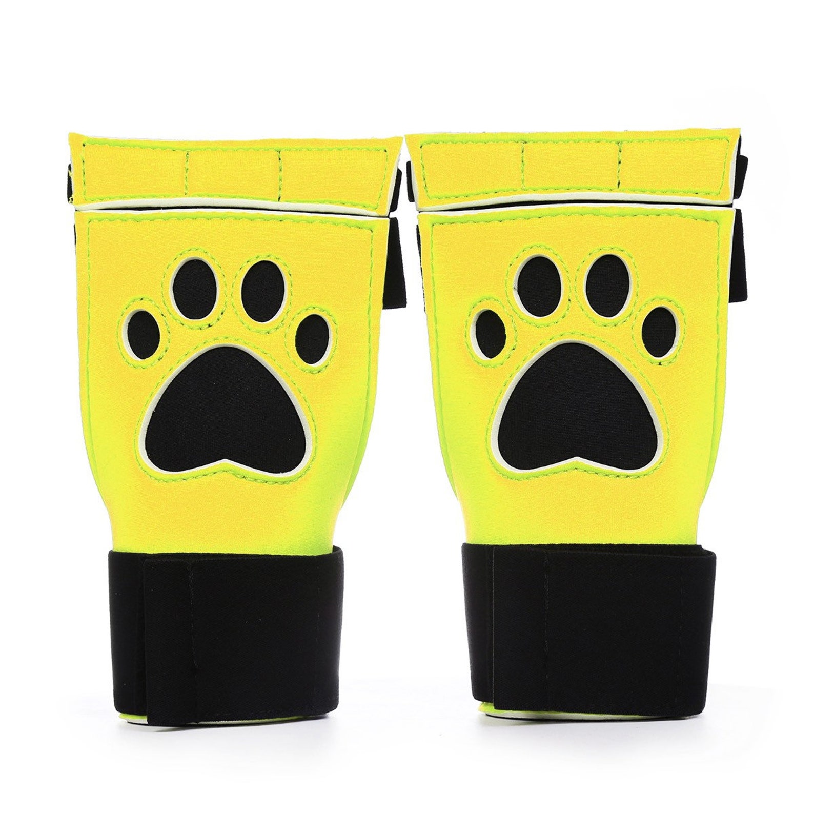 Pup Play Mitts Open Handed Mitts Pup Play Gloves Yellow Etsy