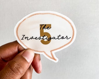 Enneagram Type Five, Enneagram 5 Sticker, Enneagram Sticker, The Investigator, Personality Test Sticker, Laptop Sticker, Enneagram Fun