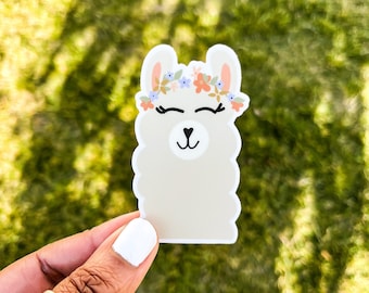 Llama Sticker, Gift For Llama Friends, Animal Sticker, Llama Lover, Llama Decor, Christmas Llama Gift, Farm Animal, Farm Sticker, Llama