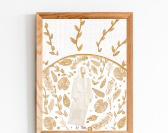 In The Light Print, Jesus Art, Christian Art, Home Decor, Religious Art, 8x10 Art Print, Latter Day Saint Art, Christian Home Decor, Print