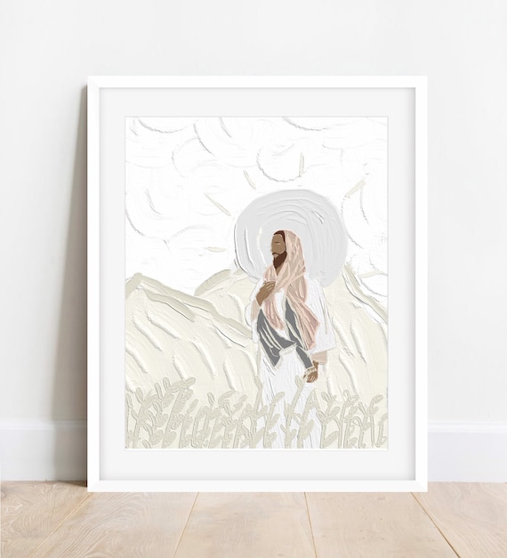 Jesus Painting Christ Art Christian Wall Art Religious Art Etsy