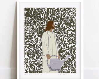 Christ Painting, Christ Print, Christian Art, LDS Art, Painting of Christ, Print For Home, Home Decor, Jesus Print, Picture Of Jesus, Christ