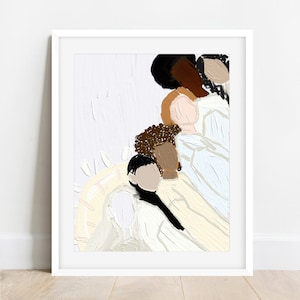 Heavenly Mother Art Print, Christian Painting, LDS Artwork, Diversity Painting, Diverse Art, Artwork For Home, Print for House, Art To Gift