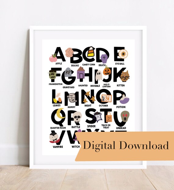 Halloween Printable Digital Download Halloween Digital - Etsy