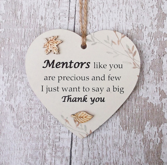 me and chris *°様♡確認用♡thank ÿ٥ϋ(*Ü*)♡ Precious Mentor Thank You Wooden Gift Heart Plaque/sign - Etsy