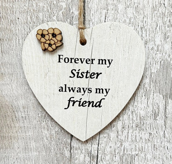 Targa A Forma Di Cuore In Legno 10x10 Cm Con Scritta Per Colleghi | Regalo Fatto A Mano UK Con Spago Di Iuta