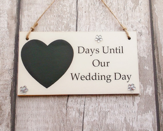 Days Until Our Wedding Day Countdown Plaque/Sign