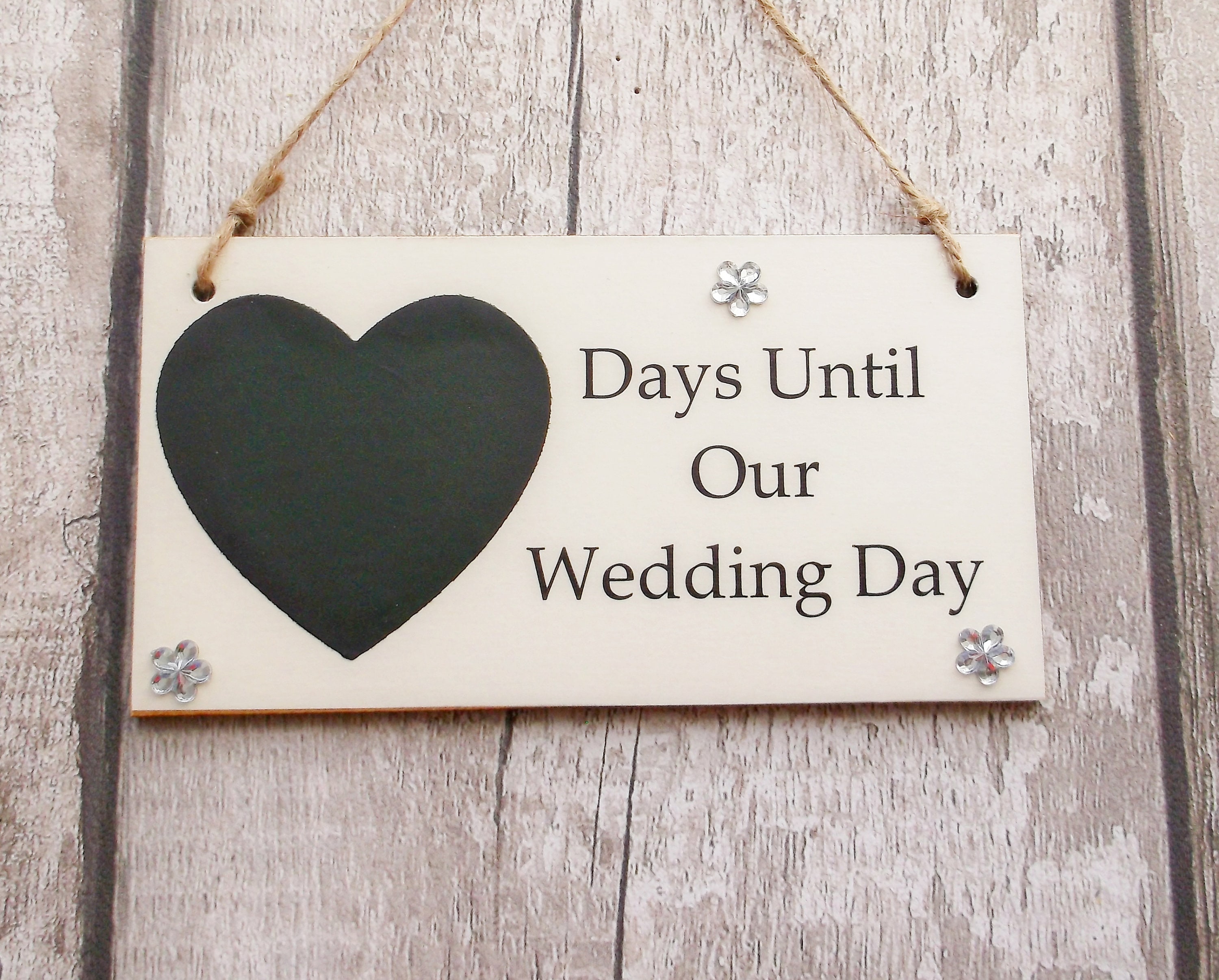 Days Until Our Wedding Day Countdown Plaque/Sign | Etsy
