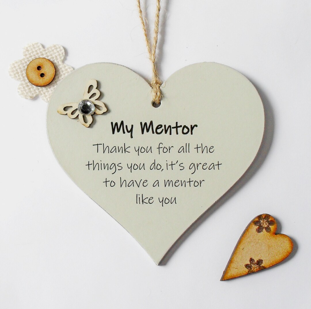 Best Mentor Thank You for All That You Do Wooden Gift Heart Plaque/sign ...