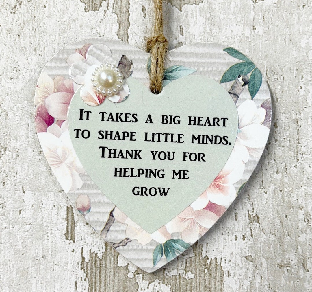 It Takes Someone Special Thank You for Helping Me Grow Wooden Gift ...