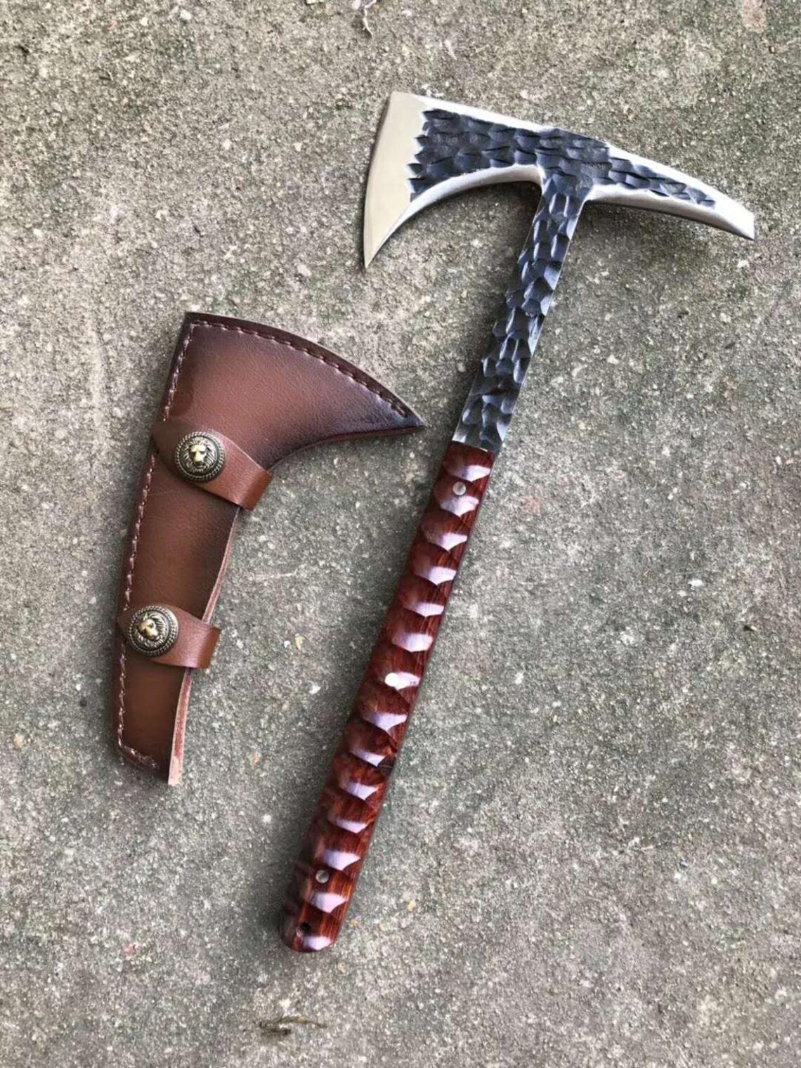 Custom Handmade Viking Tactical Tomahawk Camping Outdoor Axe Etsy