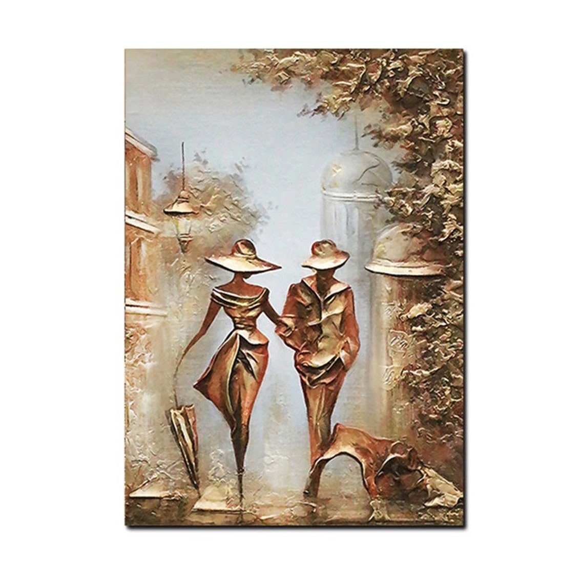 Romantic Lover Couple Canvas Wall Decoration Art For Living Etsy