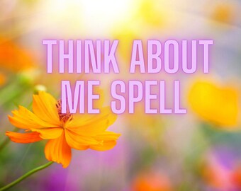 Denk aan mij Spell Gedachten aan mij Spellcasting Snelle spreuken