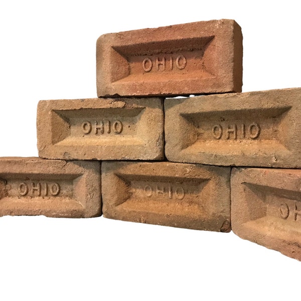 Ohio Bricks Stamped Antique Historical Reclaimed Salvaged Vintage Saved From Landfill Go Buckeyes