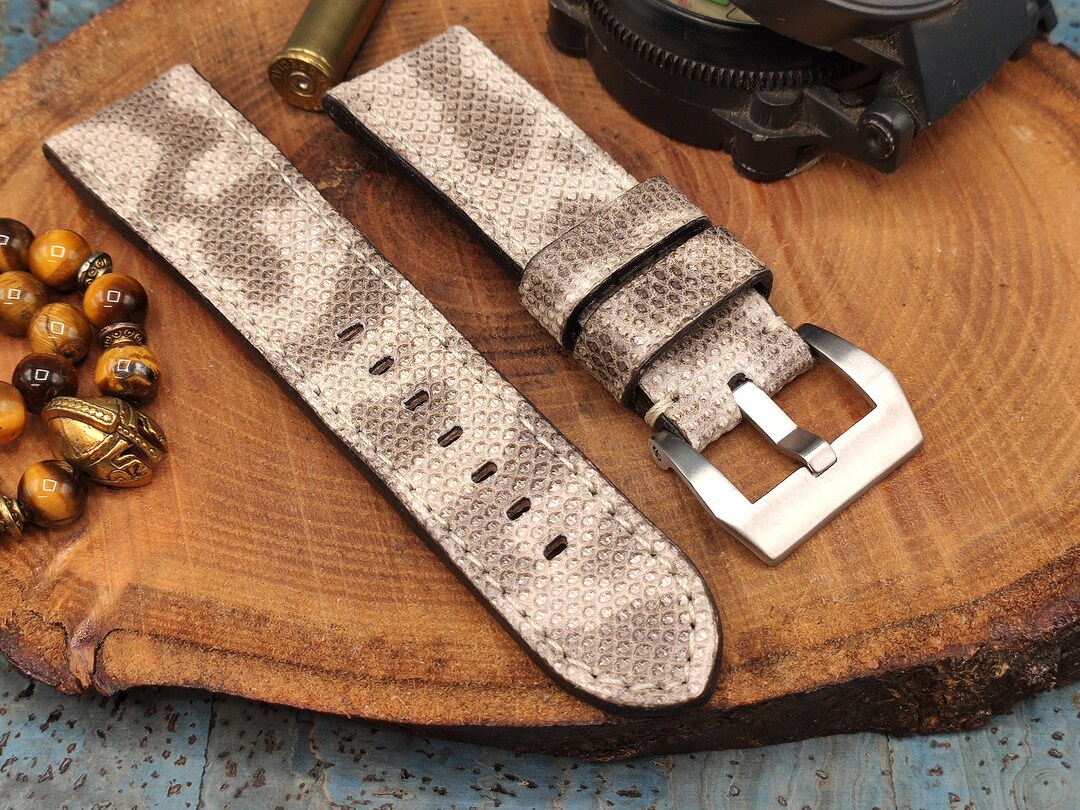 Bracelet Cuir Toile 22mm Pour Panerai – Neuf Sans étiquette – Couleur Kaki, Style Vintage