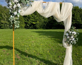 Wedding Arch Flowers - Ivory, White, eucalyptus - Artificial Flowers
