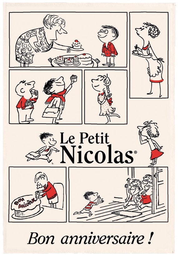 Le Petit Nicolas Cartoon Tea Towel Etsy