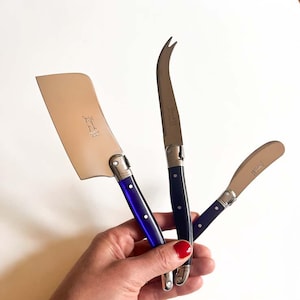 Laguiole Cheese Knife Set – 3-Piece French Cutlery – Charcuterie Board Gift – Made in France