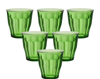 Duralex Picardie Green Tumbler 25cl x6