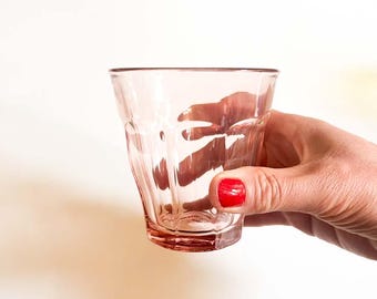 Picardie Pastel Pink Tumblers - Set of 6 Duralex French Glasses