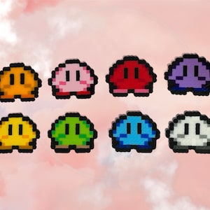 Mini Perler Kirby pines/imán