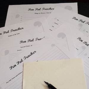 Pen Pal Tracker System - to keep track of your incoming and outgoing snail-mail