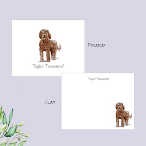 Labradoodle Notecards, Dog Stationery, Dog Breed cards, Note Card Gift, Pet Stationery, 10 Animal Lover Cards