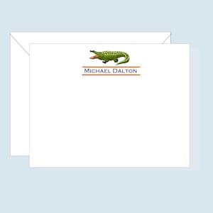 Gator Stationery,  Set of 10 Cards, College Notecards, Florida,  Football, Basketball, University Note Cards,  Personalized, gator cards
