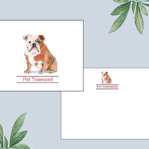 Bulldogs Note Cards, Georgia Stationery, Personalized college notecards,  Gift for football fan, alumni gift,  university stationery