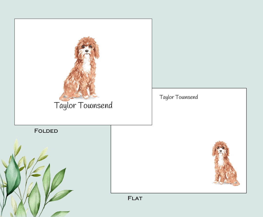 Cavapoo Notecards, Dog Stationery, Veterinarian Gift, Dog Breed Cards ...