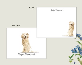Golden Retriever Notecards, Dog Stationery, Dog Breed cards, Note Card Gift, Pet Stationery, Animal Lover Cards