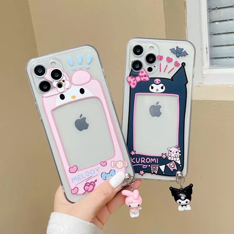 Kpop Photocard Window Sanrio Phone Cases With Charm Etsy