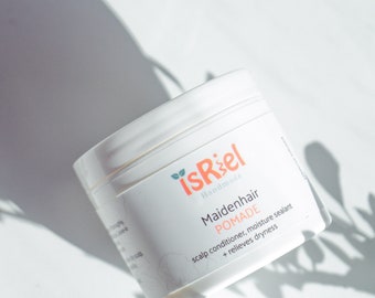 Maidenhair Pomade, Vegan Hair Pomade, Natural Hair Grease, Herbal Hair Grease, Natural Hair Care Butter, Hair Growth Pomade