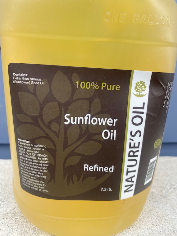 1 Gallon Sunflower Oil, Pure Sunflower Oil, Refined Sunflower Oil, Bulk  Sunflower Oil, Natures Oil, Diy Hair Products, Bulk Apothecary 