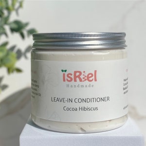 16 OUNCES Cocoa Hibiscus Leave-in Conditioner, vegan leave-in conditioner, natural hair moisturizer, hibiscus conditioner