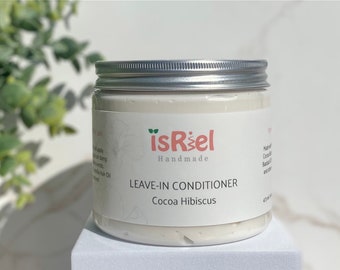16 OUNCES Cocoa Hibiscus Leave-in Conditioner, vegan leave-in conditioner, natural hair moisturizer, hibiscus conditioner