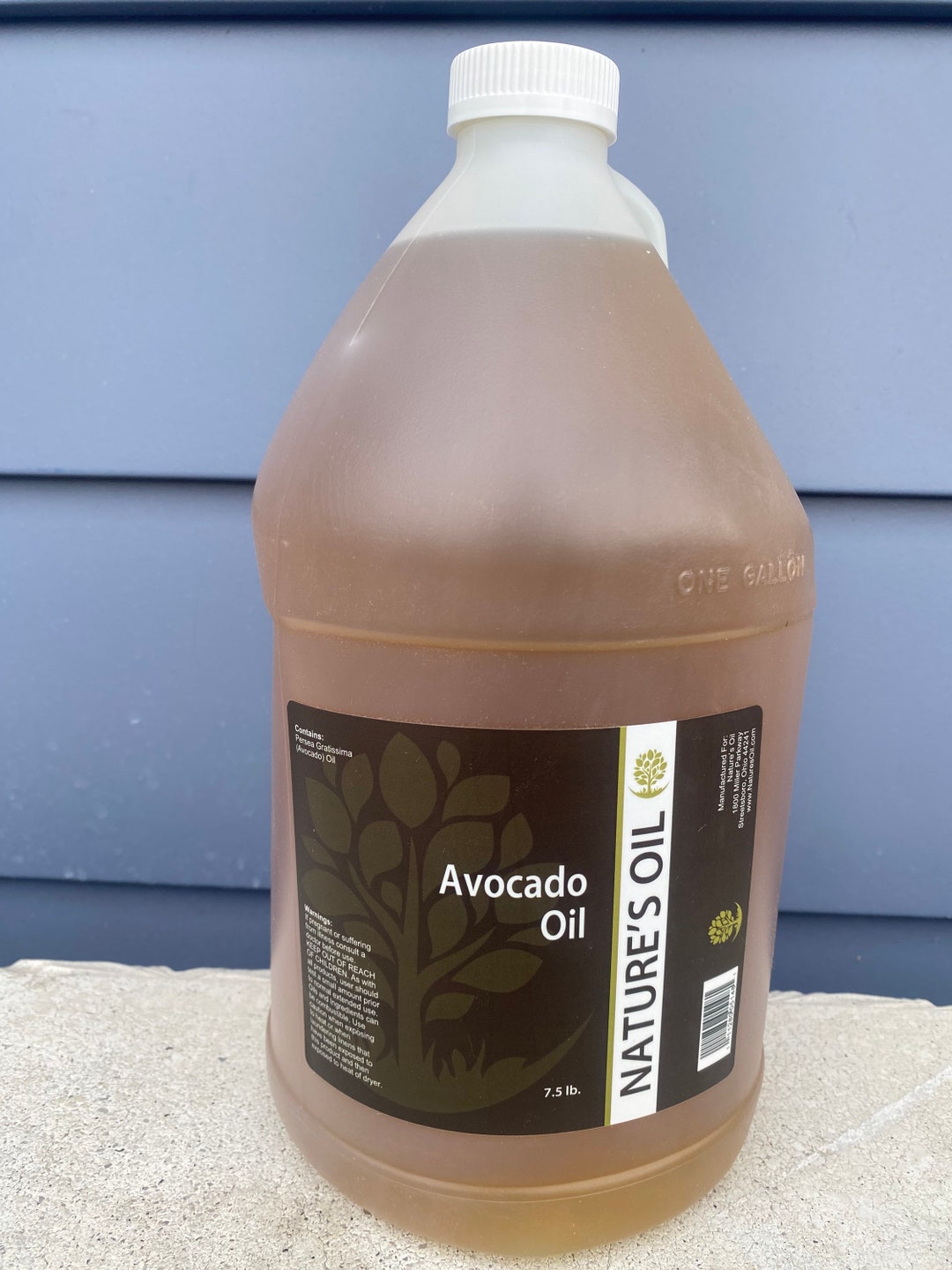1 Gallon Avocado Oil, Pure Avocado Oil, Carrier Oil, Bulk Avocado Oil