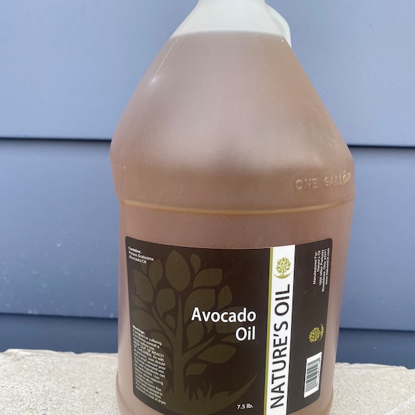 1 Gallon Avocado Oil, Pure Avocado Oil, Carrier Oil, Bulk Avocado Oil, Natures Oil, Diy hair ingredients, Wholesale Avocado Oil