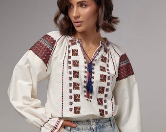 Ukraine embroidered vishivanka,Ukraine blouse,embroidered women blouse,made in Ukraine gift,Ukraine seller