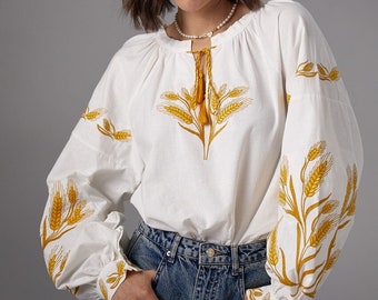 Women Ukraine gift, Ukraine seller, Embroidered Ukraine blouse, Women Vyshyvanka, Ukraine clothing