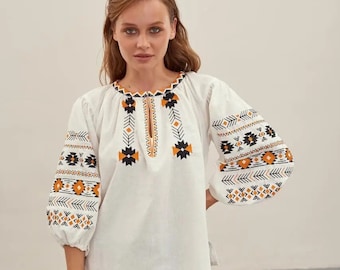 Embroidered Vyshyvanka woman, Ukrainian blouse, Vishivanka, Ukraine blouse