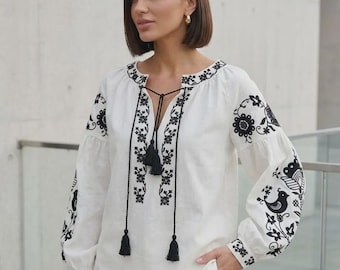 Ukrainian Vyshyvanka blouse, Made in Ukraine Gift, Traditional Ukraine Shirt, Slavic clothing
