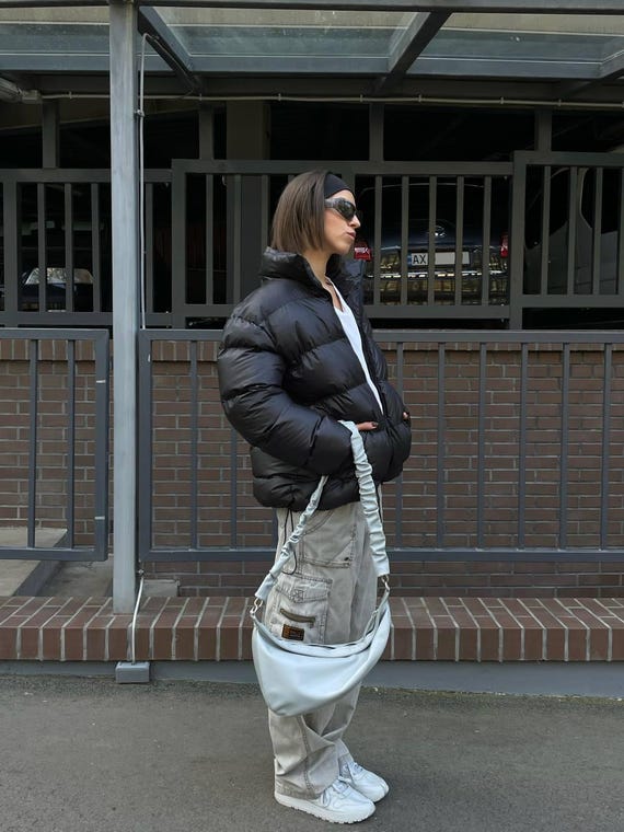 Black Winter Puffer Jackets for Women Y2k, Quilted Puffer Black Winter Puffer Jackets for Women Y2k, Quilted Puffer