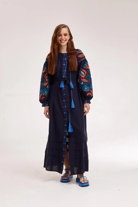 chinese dress ladies Lindsey Peasant Maxi Dress-Black main image 1