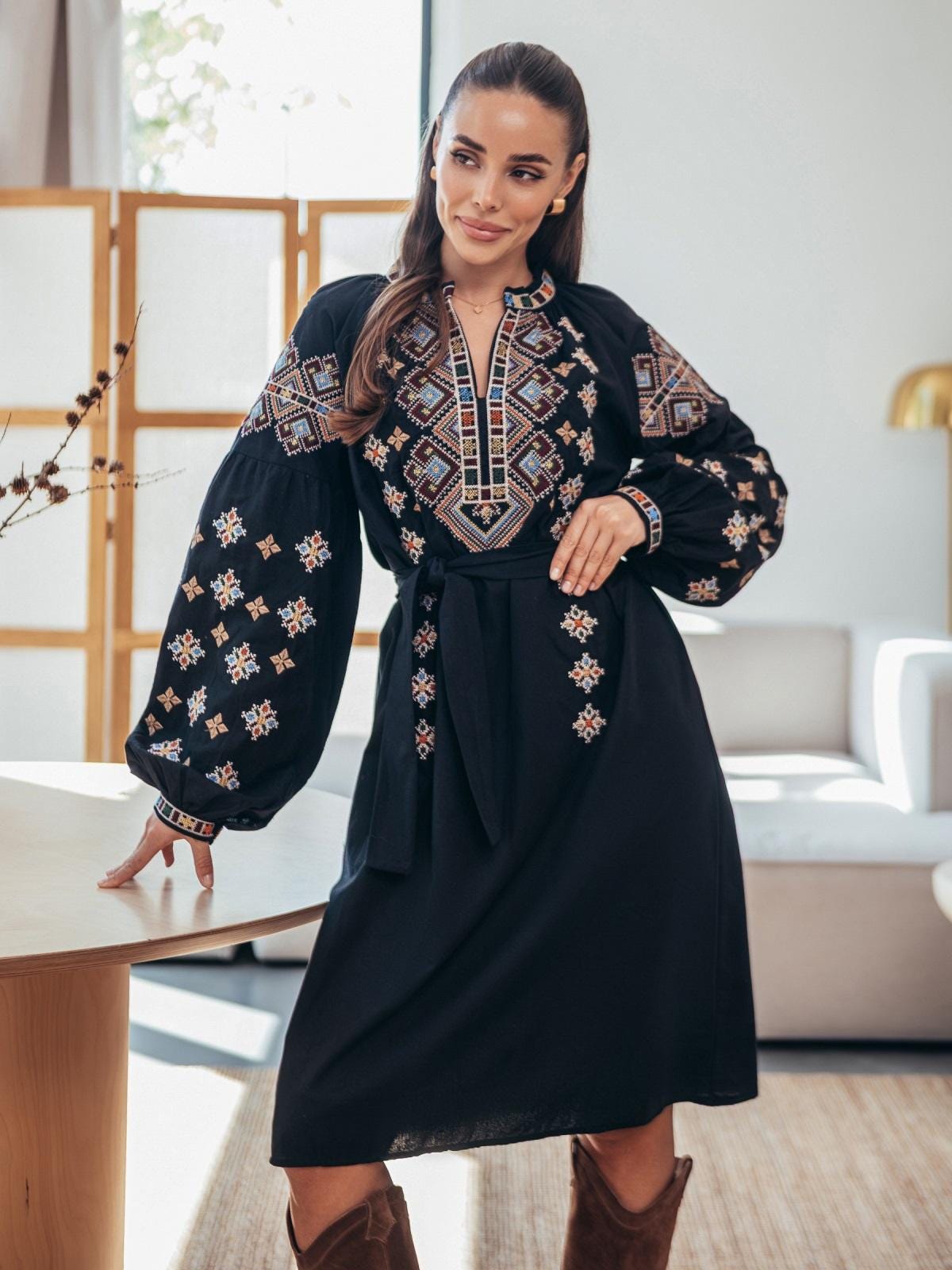 russian embroidered dress Russian Embroidered Dress