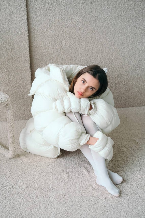 LYFT OVERSIZE PUFFER JACKET IVORY