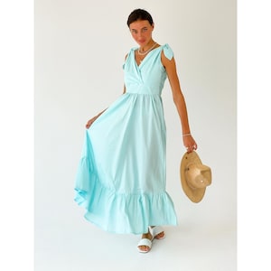 Cotton maxi sundress, Cotton long dress, maxi summer dress, cotton sundress